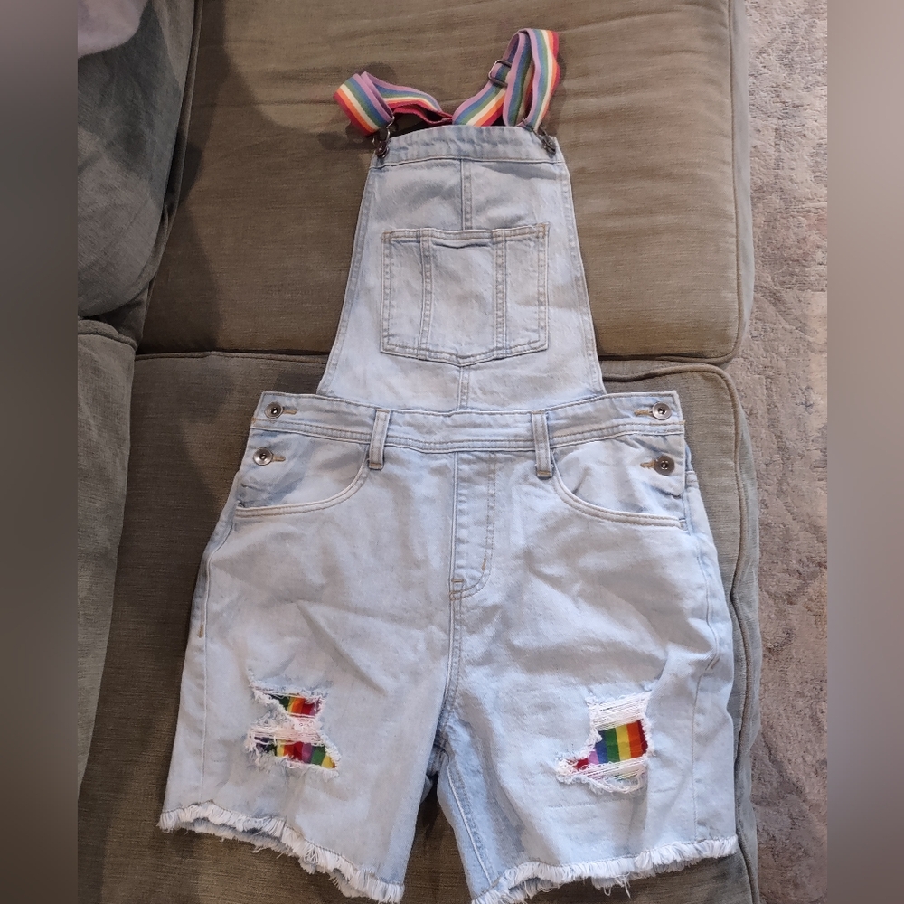 X-small Overall Rainbow Shorts for Pride - Target